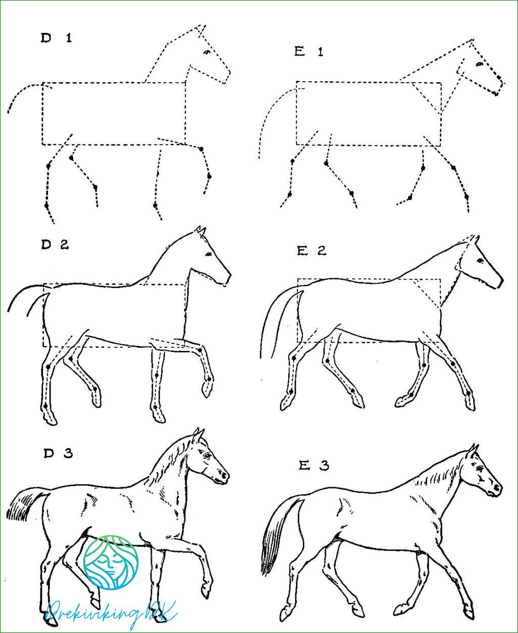 Opdag skønheden i heste med disse fantastiske tegninger