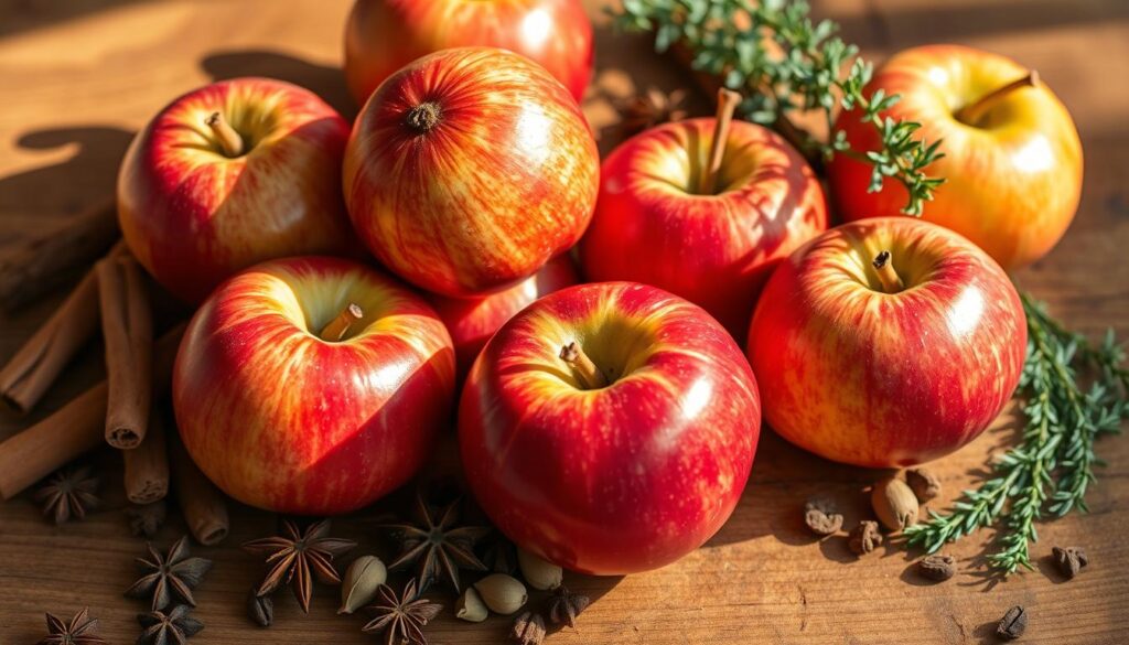 danske æbler og krydderier